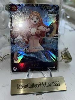 Asia ver One Piece Card Game Sanji OP10-005 Flagship Japanese Nami Promo Card - Image 1