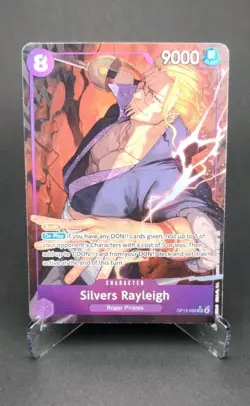 One Piece Carrying On His Will Silvers Rayleigh OP13-066 SR Alt Art English - Image 1