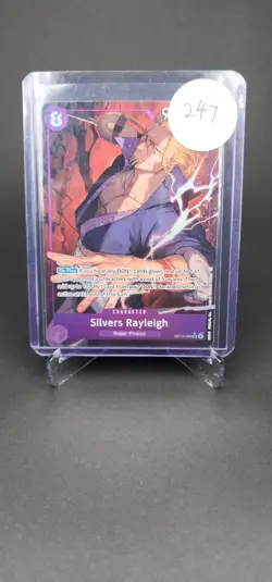 One Piece Carrying On His Will Silvers Rayleigh OP13-066 SR Alt Art English - Image 3