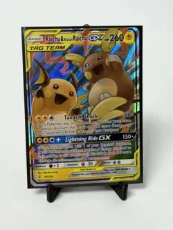 Raichu Alolan Raichu GX Holo Card 54/236 Unified Minds Tag Team Edition - Image 1