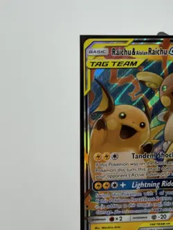 Raichu Alolan Raichu GX Holo Card 54/236 Unified Minds Tag Team Edition - Image 2