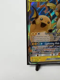 Raichu Alolan Raichu GX Holo Card 54/236 Unified Minds Tag Team Edition - Image 3