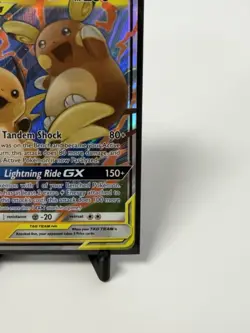 Raichu Alolan Raichu GX Holo Card 54/236 Unified Minds Tag Team Edition - Image 4