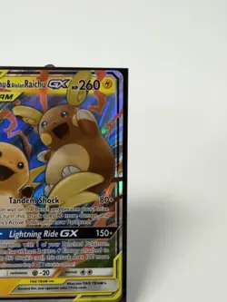 Raichu Alolan Raichu GX Holo Card 54/236 Unified Minds Tag Team Edition - Image 5