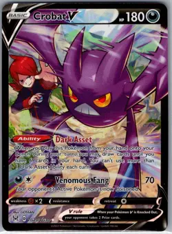 Crobat V TG20/TG30 SWSH11: Lost Origin Trainer Gallery - Pokemon Card - NM - Image 1