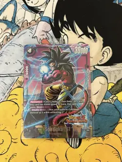 Rare Dokkan Battle Alternate Art- "Son Goku: GT" Dragon Ball Z TCG Card FB04-109 - Image 1