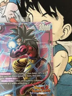 Rare Dokkan Battle Alternate Art- "Son Goku: GT" Dragon Ball Z TCG Card FB04-109 - Image 3