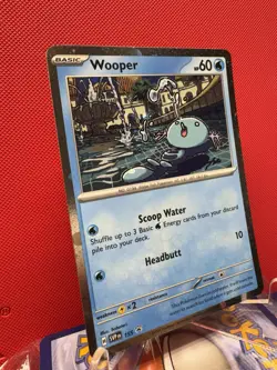 Wooper Cosmos Holo SWIRL Black Star Promo - SVP155 Pokemon Card NM #441 - Image 2