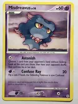 Misdreavus Diamond and Pearl 91/130 LP-NM Pokemon card - Image 1