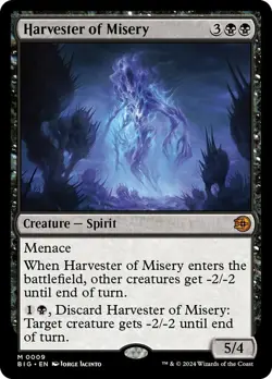 Mint/Near-Mint, English - 1 x MTG Harvester of Misery - Foil Outlaws of Thunder - Image 1