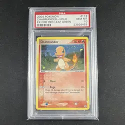 Charmander Secret Rare Holo 2004 Pokemon TCG EX FireRed LeafGreen PSA 10 - Image 1
