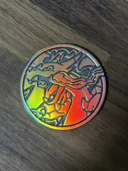 Mega Charizard X ex UPC Metal Coin - Pokemon - Image 1