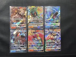 Pokemon GX Card Lot- 6 Total Cards - Gyarados, Machamp, Ho-Oh, Lapras, Marshadow - Image 1