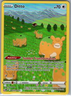 Ditto GG22/GG70 Crown Zenith: Galarian Gallery - Pokemon Card - NM - Image 1