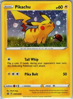 Pikachu SWSH039 Holo SWSH: Sword & Shield Promo Cards - Pokemon Card - NM - Image 1