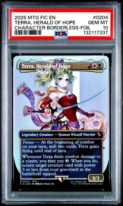 2025 MTG Final Fantasy TERRA, HERALD OF HOPE (Character Foil) #0204 * PSA 10 - Image 1