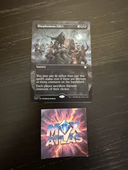 MTG - Blasphemous Edict - Borderless - 0317 - FDN Foundations - Rare NP - Image 1