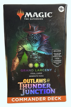 NEW! MTG Outlaws of Thunder Junction Grand Larceny Commander Deck - Image 1