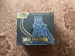 Pokemon TCG Mega Evolution Lucario ETB Elite Trainer Box - New Sealed - Image 1
