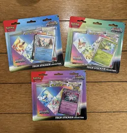 Pokemon Scarlet & Violet Prismatic Evolutions Tech Sticker Pack Set Of 3 - Image 1