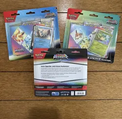 Pokemon Scarlet & Violet Prismatic Evolutions Tech Sticker Pack Set Of 3 - Image 2