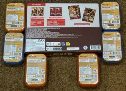 6x One Piece Tin Pack Set Vol 2 TS-02 OP-13 & 1x Illustration box Vol 5 Sealed - Image 2