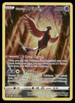 Pokemon Cards Galarian Articuno SWSH282 SWSH Black Star Promo NM *3 - Image 1