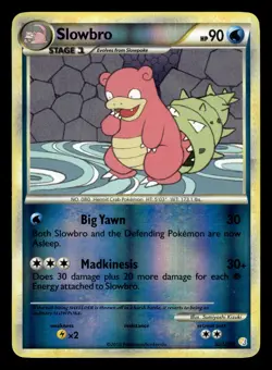 Slowbro 52/123 Reverse Holo HeartGold SoulSilver Pokemon Card - Image 1