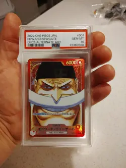 2022 One Piece Edward Newgate Japanese OP02- Alternate Art PSA 10 MT - Image 2