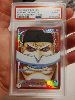 2022 One Piece Edward Newgate Japanese OP02- Alternate Art PSA 10 MT - Image 3