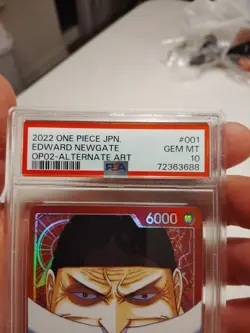 2022 One Piece Edward Newgate Japanese OP02- Alternate Art PSA 10 MT - Image 4