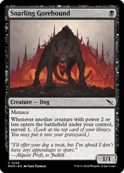 Snarling Gorehound C Murders at Karlov Manor 105 NM - Image 1