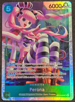 One Piece Card Game THE AZURE SEA'S SEVEN - PERONA SR OP14-033 ENGLISH CCG - Image 1