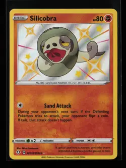 Silicobra SV070/SV122 Shiny Holo Rare Shining Fates: Shiny Vault Pokemon Card - Image 1