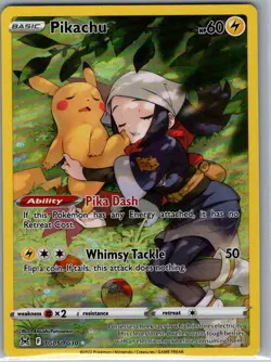 Pikachu TG05/TG30 SWSH11: Lost Origin Trainer Gallery - Pokemon Card - NM - Image 1