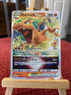 Pokemon Card Charizard VSTAR 018/172 Brilliant Stars Near Mint - Image 1
