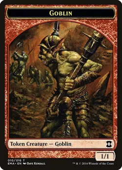 Goblin Token 10x - Red - Kendall Art - EMA Eternal Masters - MTG Magic NM - Image 1