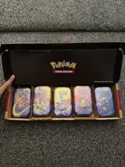 Pokemon TCG: Kanto Friends Mini Tin 5-Pack Bundle | Brand New & Boxed - Image 1