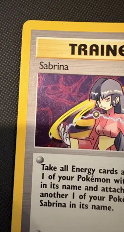Pokemon TCG WOTC Sabrina Trainer Gym Challenge Holo Card 20/132 - Image 5