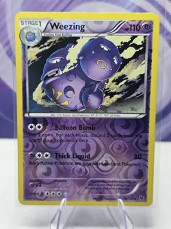Pokemon Reverse Holo Weezing XY - Fates Collide 28/124 LP - Image 1