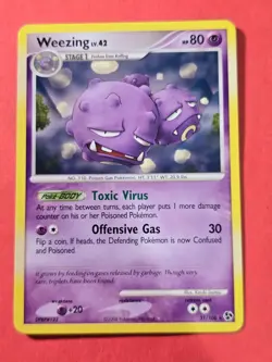 2008 Pokemon Diamond and Pearl Great Encounters #31 Weezing, R, NF/H, cd1 - Image 1
