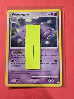 2008 Pokemon Diamond and Pearl Great Encounters #31 Weezing, R, NF/H, cd1 - Image 3