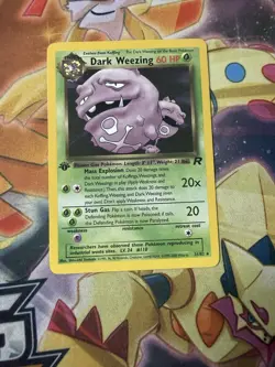 Pokemon Team Rocket Non-Holo 1st Edition Dark Weezing #31 NM - Image 1