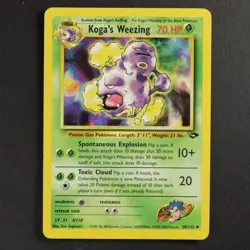 Koga's Weezing 50/132 Gym Challenge Pokemon TCG Common/Uncommon VG Condition - Image 1