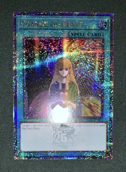 Yugioh Change of Heart RA01-EN050 Quarter Century Secret Rare 1st Ed NM w/Track - Image 2