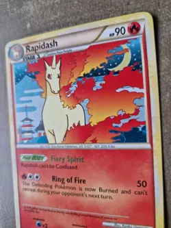 Pokemon TCG Rapidash Holo Rare Card Triumphant 8/102 LP - Image 2