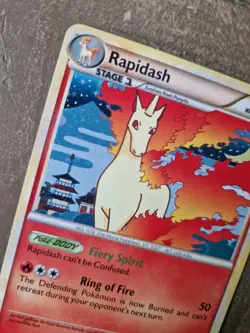 Pokemon TCG Rapidash Holo Rare Card Triumphant 8/102 LP - Image 3