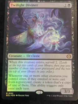 MTG Twilight Diviner R Lorwyn Eclipsed 122 (Foil) NM free shipping mint - Image 1