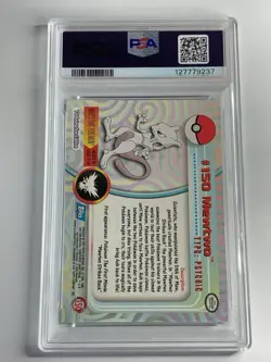 2000 Topps Pokemon TV #150 Mewtwo Animation Series 3 PSA 6 EX-MT - Image 2