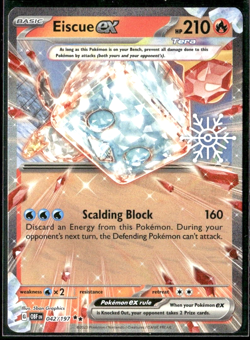 Eiscue ex Holiday Calendar 042/097 Obsidian Flames Double Rare Holo Pokemon TCG - Image 1